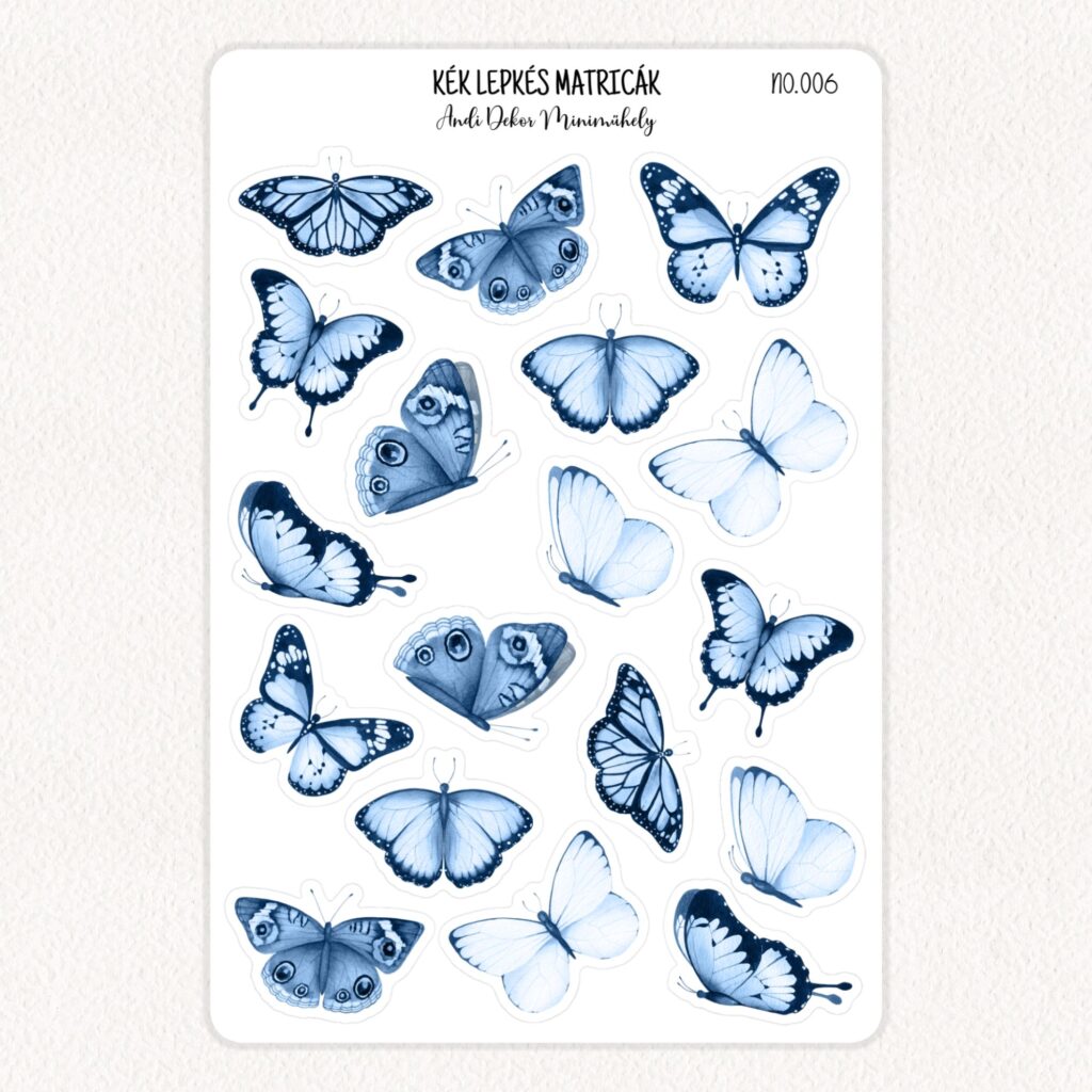 pillangós matricák - pillangós matrica csomag