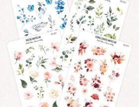 Virágos matrica csomag